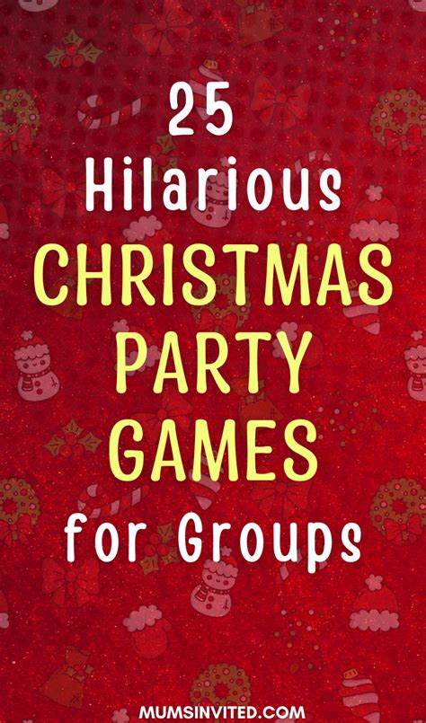 Fun Christmas Party Games For Large Groups Fun Christmas Party