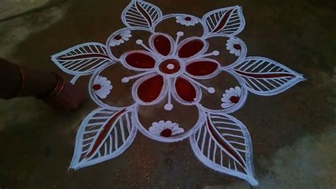 Pongal special//beautiful flower//padi kolam //Pongal traditional//easy ...