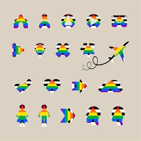 Premium Vector Straight Ally Pride Flag Lgbt Rights Icons And Symbols