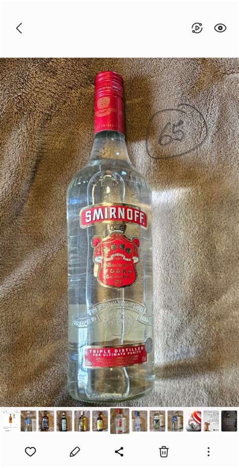 SMIRNOFF 1 Liter 40 Food Drinks Alcoholic Beverages On Carousell