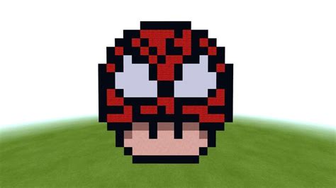 Minecraft Spiderman Mushroom Pixel Art Minecraft Spider Minecraft