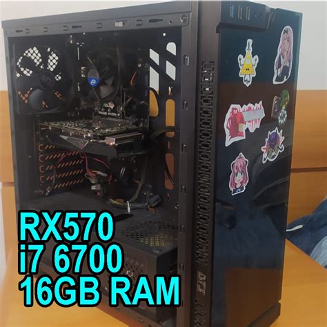 Computador Gamer Rx570 8GB I7 6700 16GB Ram Shopee Brasil