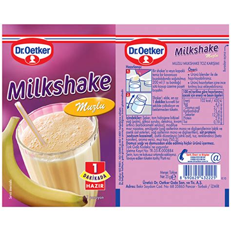 Dr Oetker Milkshake Muzlu 25 G 30001283 CarrefourSA