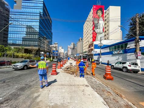 Requalifica O Da Avenida Santo Amaro Prefeitura Avan A Obras E