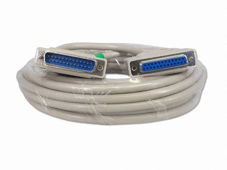 Your Cable Store 25 Foot DB25 25 Pin Serial Port Cable Male