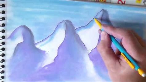 Apprendre à dessiner un paysage dessin de montagnes YouTube