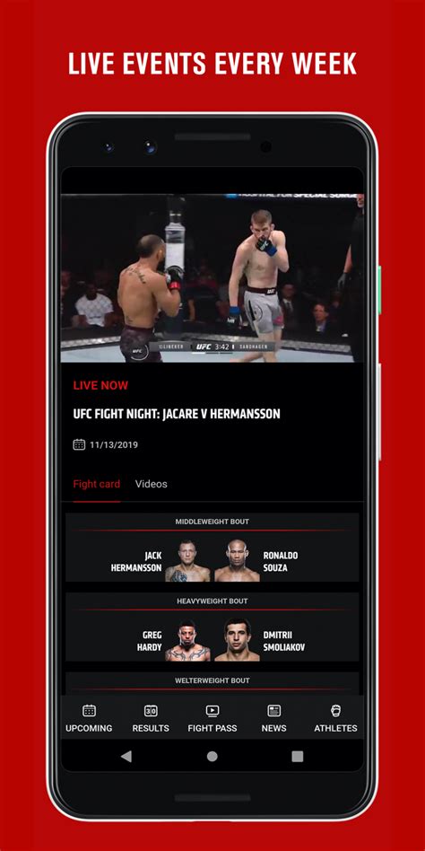 Ufctv And Ufc Fight Pass Apk For Android Download