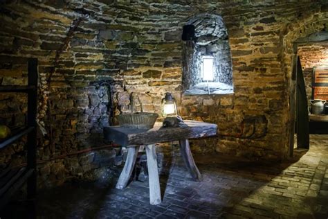 Old medieval castle interior – Stock Editorial Photo © sorokopud #49005023