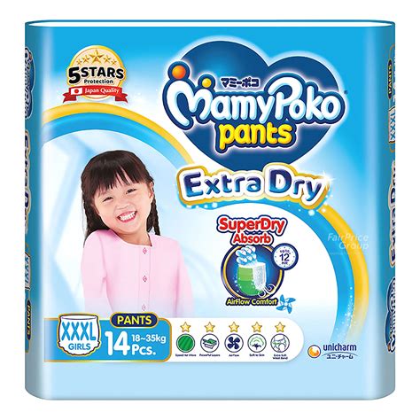 Mamypoko Girls Diaper Pants Xxxl Kg Ntuc Fairprice