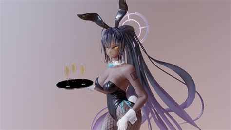 Blue Archive Karin Bunny Girl 3d Model By Cbzn Cbgn 8681498 Sketchfab