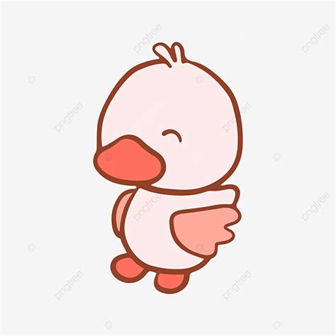 gambar vektor kartun bebek lucu imut kasih sayang bebek png