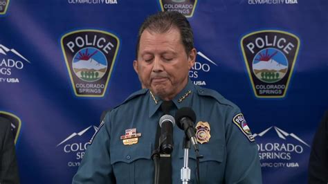 Colorado Springs Police Chief Adrian Vasquez press conference