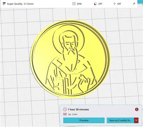 STL File Sveti Vasilije Veliki Modla Za Slavski Kolac Cookie Cutter