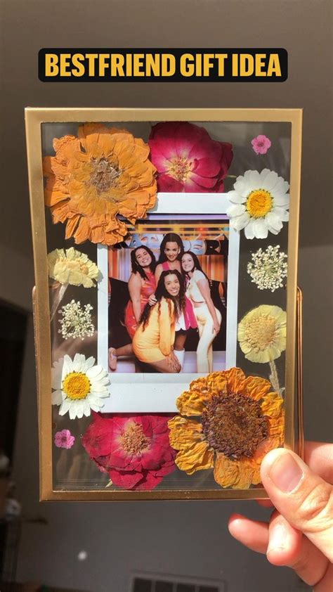 Bestfriend Gift Idea Pressed Flower Frame Birthday Gift Christmas