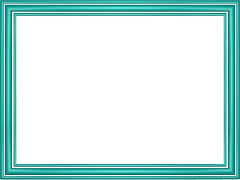 Aqua Elegant 3 Separate Bands Rectangular Powerpoint Border 3d Borders