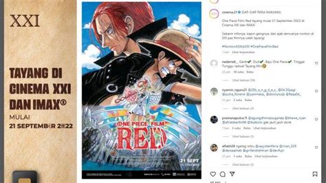 Film One Piece Red Tayang Mulai 21 September 2022 Ini Jadwal Fans Screening Dan Harga Tiketnya