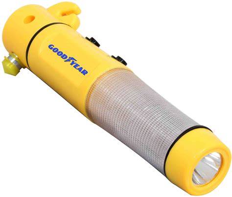 Goodyear 3 In 1 Emergency Beacon Torch Windscreen Hammer Seat