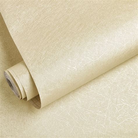 Plain Texture Metallic Wallpaper Kertas Dinding Kasar Warna Simple