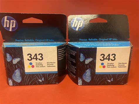 Genuine HP 343 Tri Colour Ink Cartridge C8766EE Expired X 2 EBay