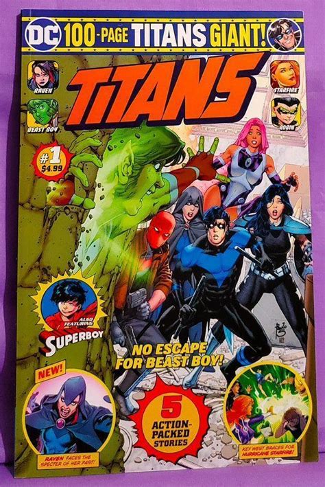 Titans Giant 1 Direct Market Exclusive Super Sons Starfire Raven Dc 2020 Comic Books