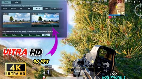 ULTRA HD 4K 90 FPS 2021 MAX GRAPHICS ON ROG PHONE 5 PUBG MOBILE ULTRA