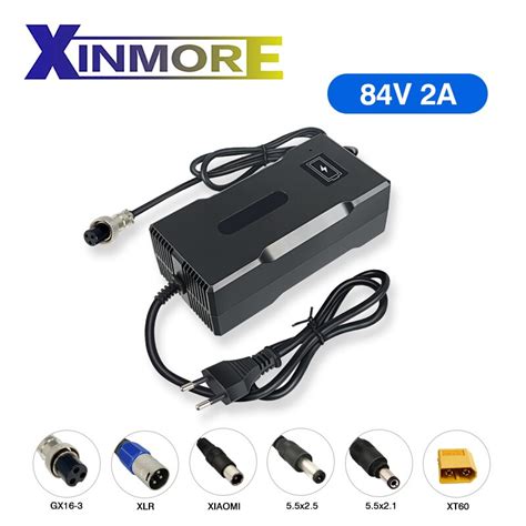 Xinmore Li Ion 84v 2a 20s Battery Charger For 72v Car With Fans For