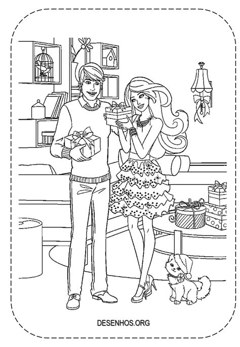 Barbie E Ken Para Imprimir 8 DESENHOS ORG Desenhos Para Colorir