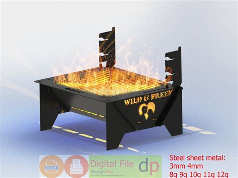 Fire Pit Dxf Files,fire Pit Portable,diy Fire Pit, BBQ Dxf Files for ...