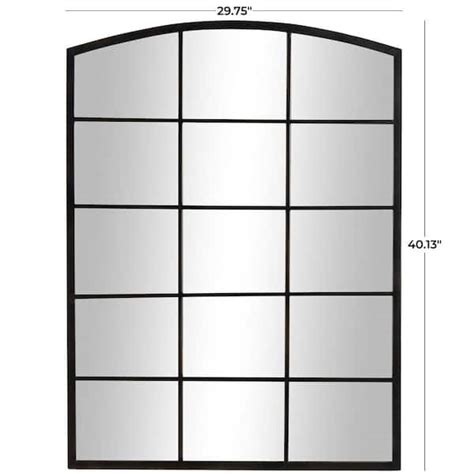 Litton Lane 40 In X 30 In Arched Window Pane Inspired Square Framed