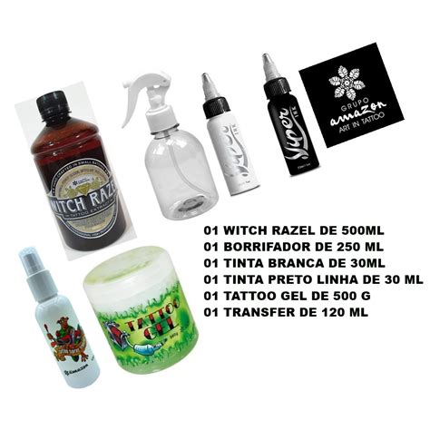 Kit Para Tatuagem Produtos Viper Vaselina Tintas Transfer