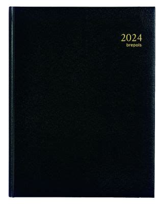 Brepols Agenda 2024 Timing Lima 1week 2pag 17 1x22 Cm Zwart