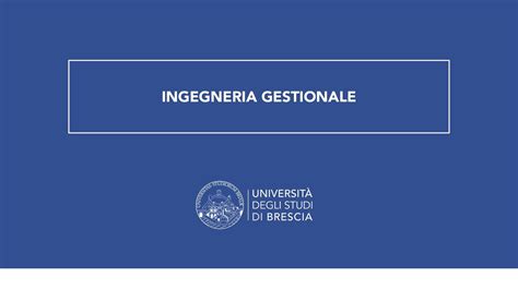 Ingegneria Gestionale Youtube