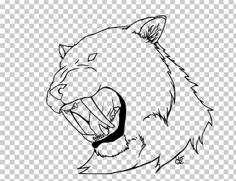 Saber Toothed Tiger Sabretooth Saber Toothed Cat Drawing Png Clipart