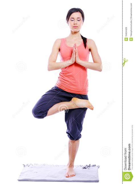 Mujer Joven Que Hace Ejercicios De La Yoga Foto De Archivo Imagen De