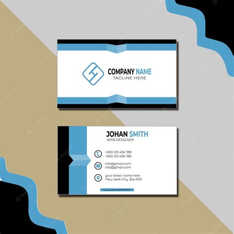 Premium Vector A Business Card For A Company Name