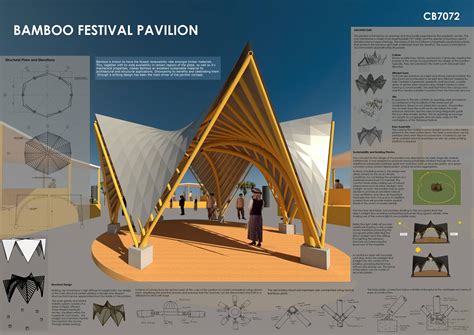 An Architectural Rendering Of The Bamboo Festival Pavilion With