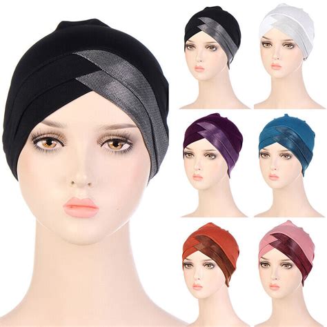 Chapeau Turban Extensible Musulman Pour Femmes Casquette De Chimio