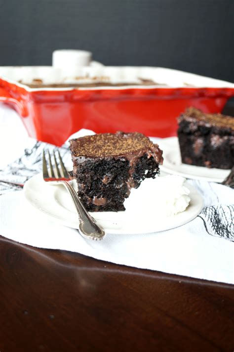 Triple Chocolate Poke Cake The Baking Fairy