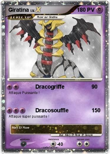 Pok Mon Giratina Dracogriffe Ma Carte Pok Mon