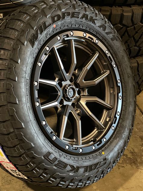 5 20x9 Fuel D680 Rebel Gray Wheels 33 Falken AT Tires 6X5 5 Ford