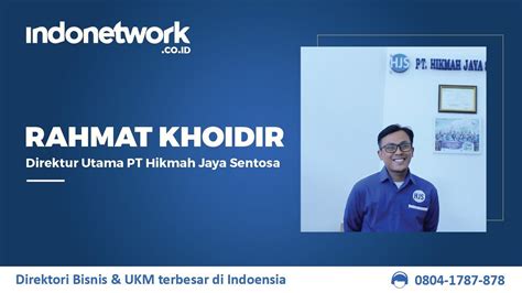 Indonetwork Testimonial Pt Hikmah Jaya Sentosa Youtube