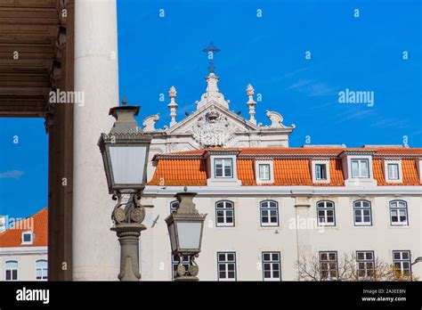 Famous Rossio Square in Lisbon Stock Photo - Alamy