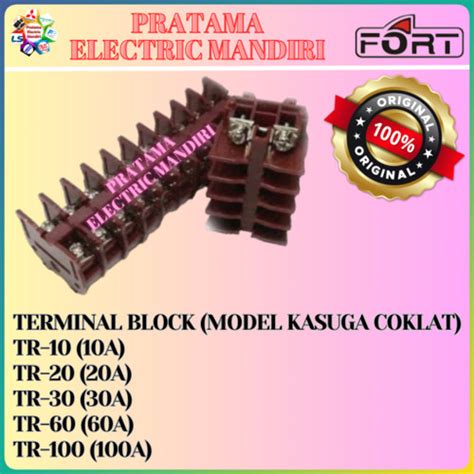 Jual Fort Terminal Block Model Kasuga Coklat Tr Tr Tr Tr Tr