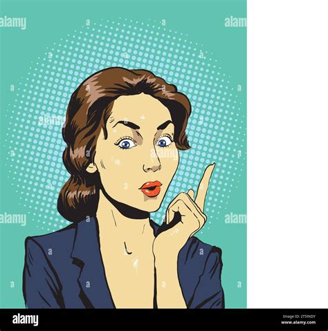 Thinking Woman Vector Illustration In Retro Pop Art Comic Style Stock Vector Image And Art Alamy