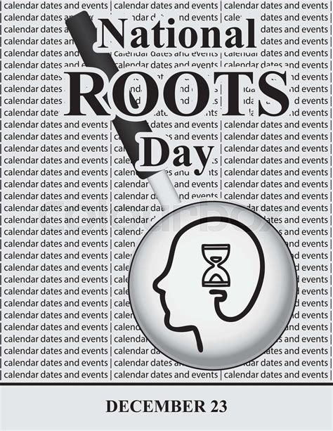 National Roots Day Stock Vector Colourbox