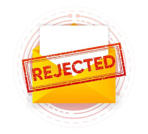 rejection notification stock illustrations  rejection notification