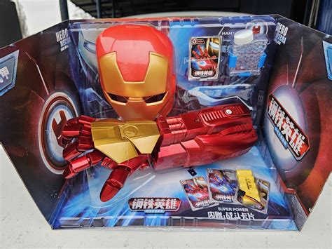 Набор Железного Человека | Перчатка на аккумуляторе стреляет орбизами ...