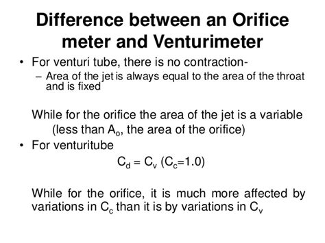 Venturi Meter Vs Orifice Meter The Engineering Concepts