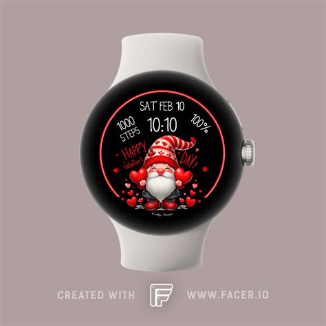 Linlay Designs™ ️valentines Day Gnome Watch Face For Apple Watch