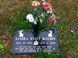 Sandra Faye Hyatt McElroy 1949 2006 Find a Grave äreminne